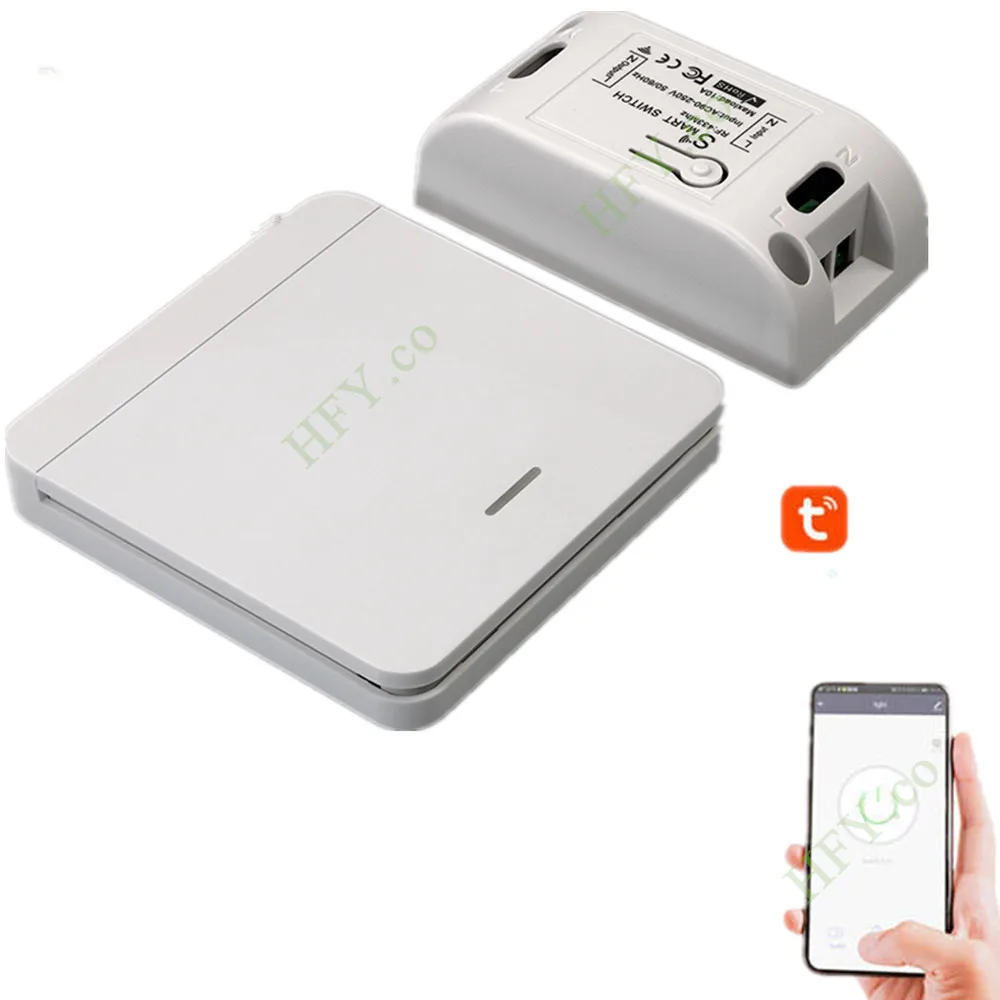 Tuya  MINI Wifi Smart Switch 16A 2-way Control Timer Wireless Switches Smart Life Automation Compatible With Alexa Google Home