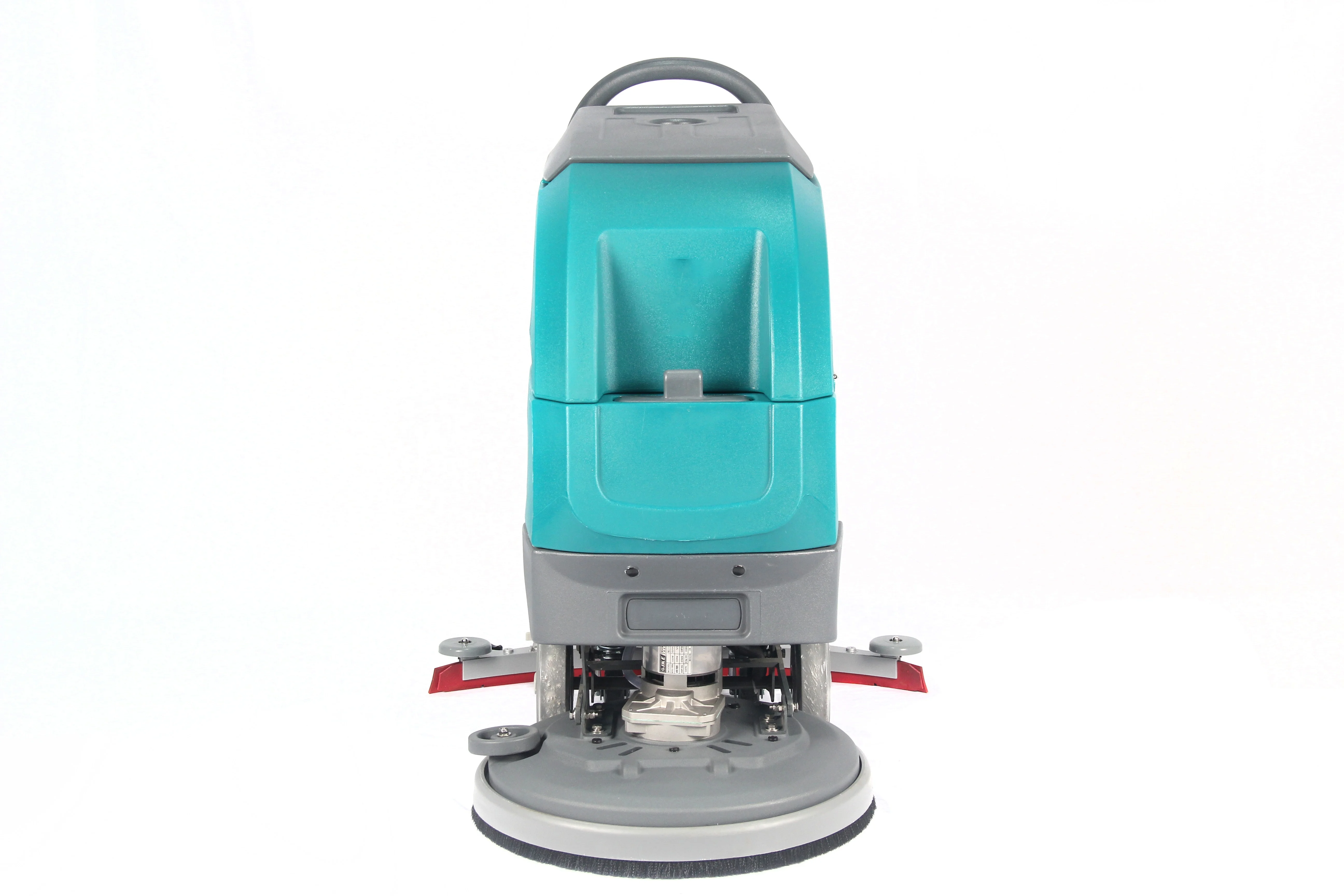 Manual street cleaning scrubbing hand push dust cleaner equipment walk behind floor scrubber machine