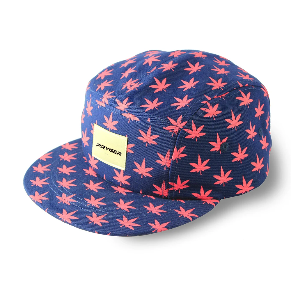 Custom Snapback Cap Nylon 5 Panel Caps Nylon Adjustable Strap For Men Man