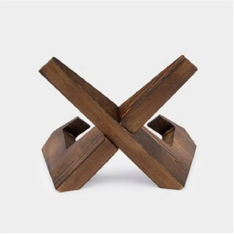 High Quality Material Handmade Wooden Cookbook Holder Unique Design Recipe Book Holder For Display Stand