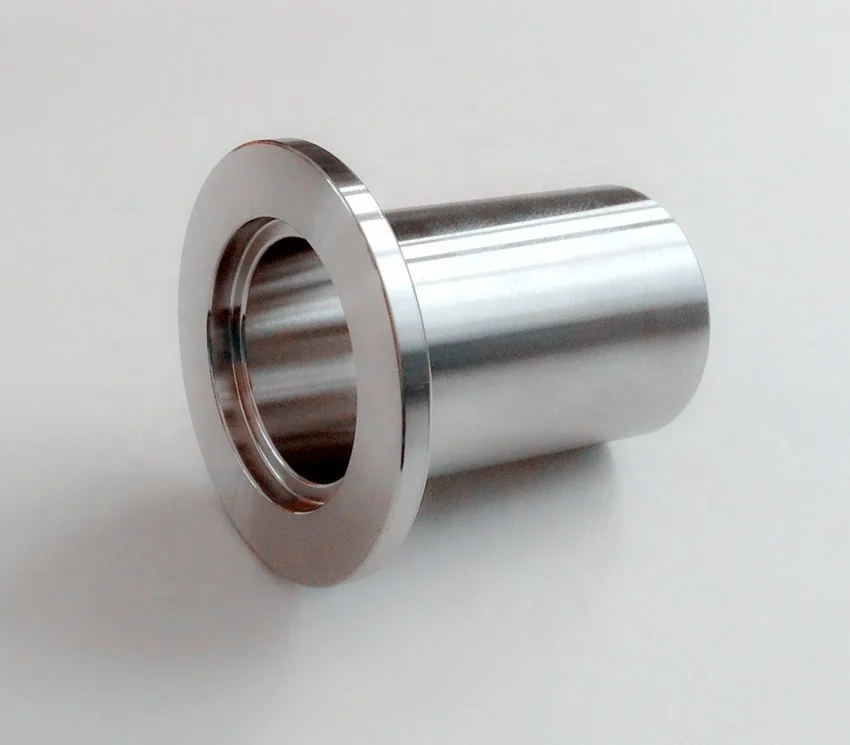 KF16 stainless steel vacuum long weld stub with KF flange
