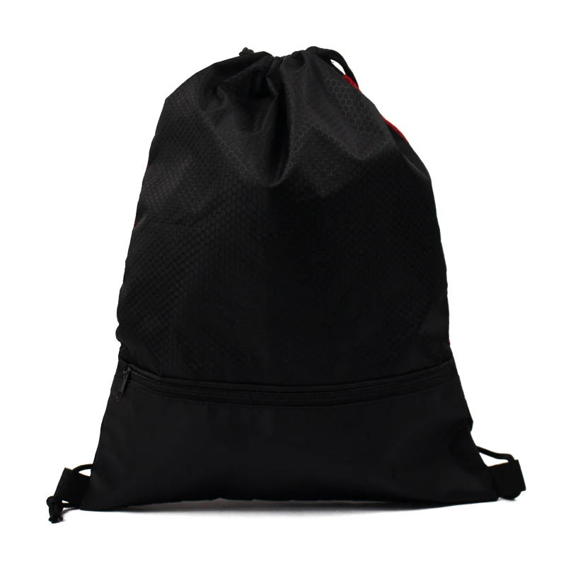 Manufacturers custom drawstring pocket pattern backpack  zipper bag can print logo