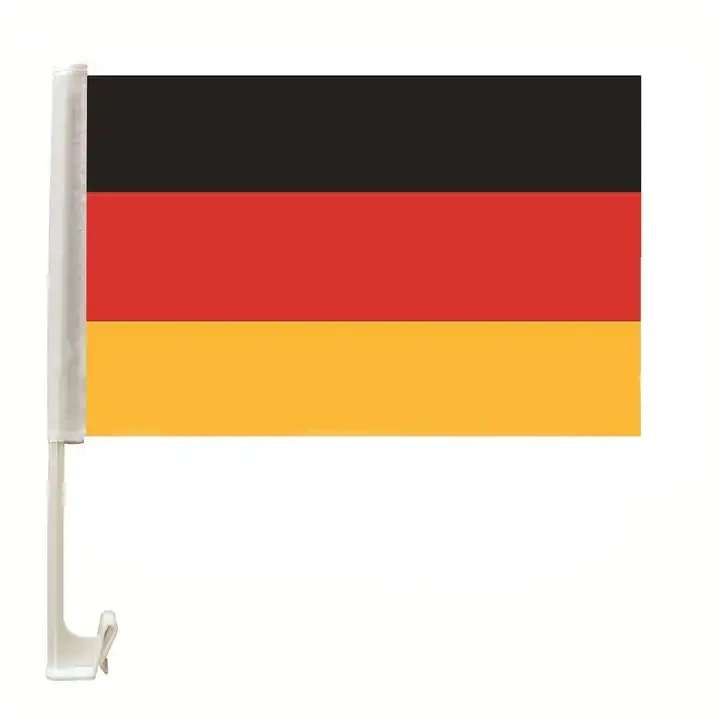 Custom Printed 30*45 cm 100%Polyester Germany Car Window National  Flag For Outdoor Decoration