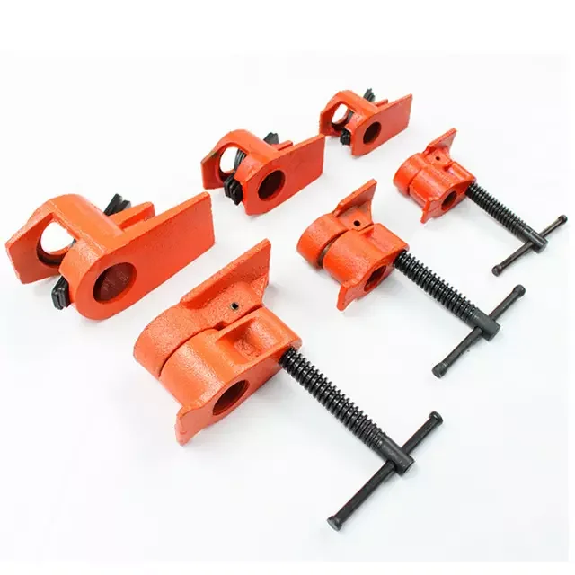 Quick Release Woodworking Cast Iron Adjustable Pipe Clamp