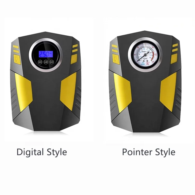 12 V Tire Inflator Pump Digital Automatic Stop Tire Inflator Gauge Preset Car Tyre Pump Air Compressor for Car Bike Motorcycles