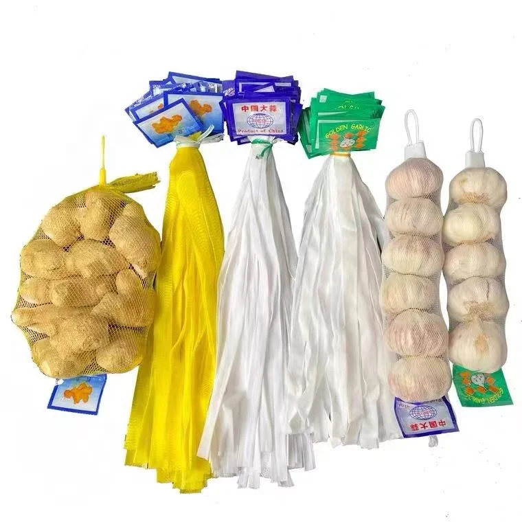 Manufacture Direct Supply Small 1kg Garlic Ginger Egg Packaging Mesh Net Bags Specially For Supermarket