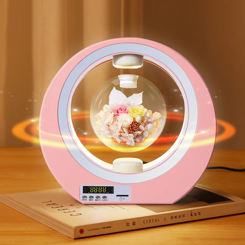 Kinglobe Custom PVC Plastic Maglev Globe Wholesale Desktop Decor Speaker for Birthday Home Extreme Souvenir Gift for Girlfriend