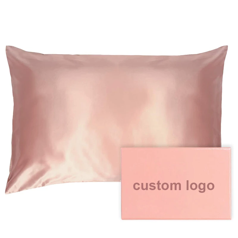 gift set luxury 6A 19 22 25 30 momme mulberry 100% silk pillowcase pure silk queen pillowcase with box