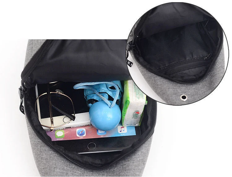 High quality new men chest bag canvas shoulder messenger bag fashion Korean casual trendy bag