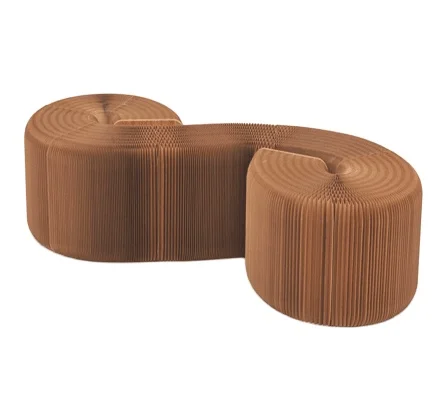 Modern Paper Accordion Seating Stretchable Stool