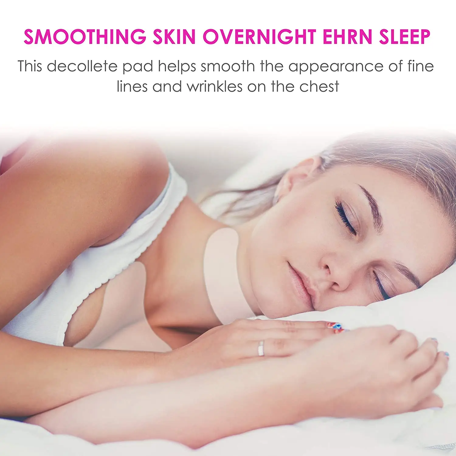 Adhesive Neck Chest Breast Pads Reusable Prevent Wrinkles Patches Sleeping Washable Silicone Anti-Wrinkle Chest Pad