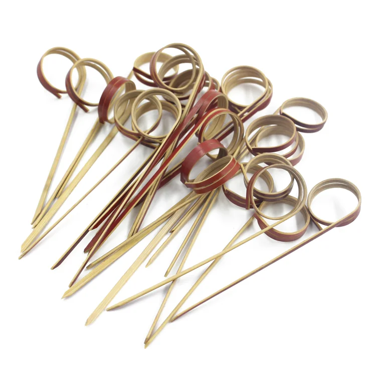 Зубочистки из розового бамбука