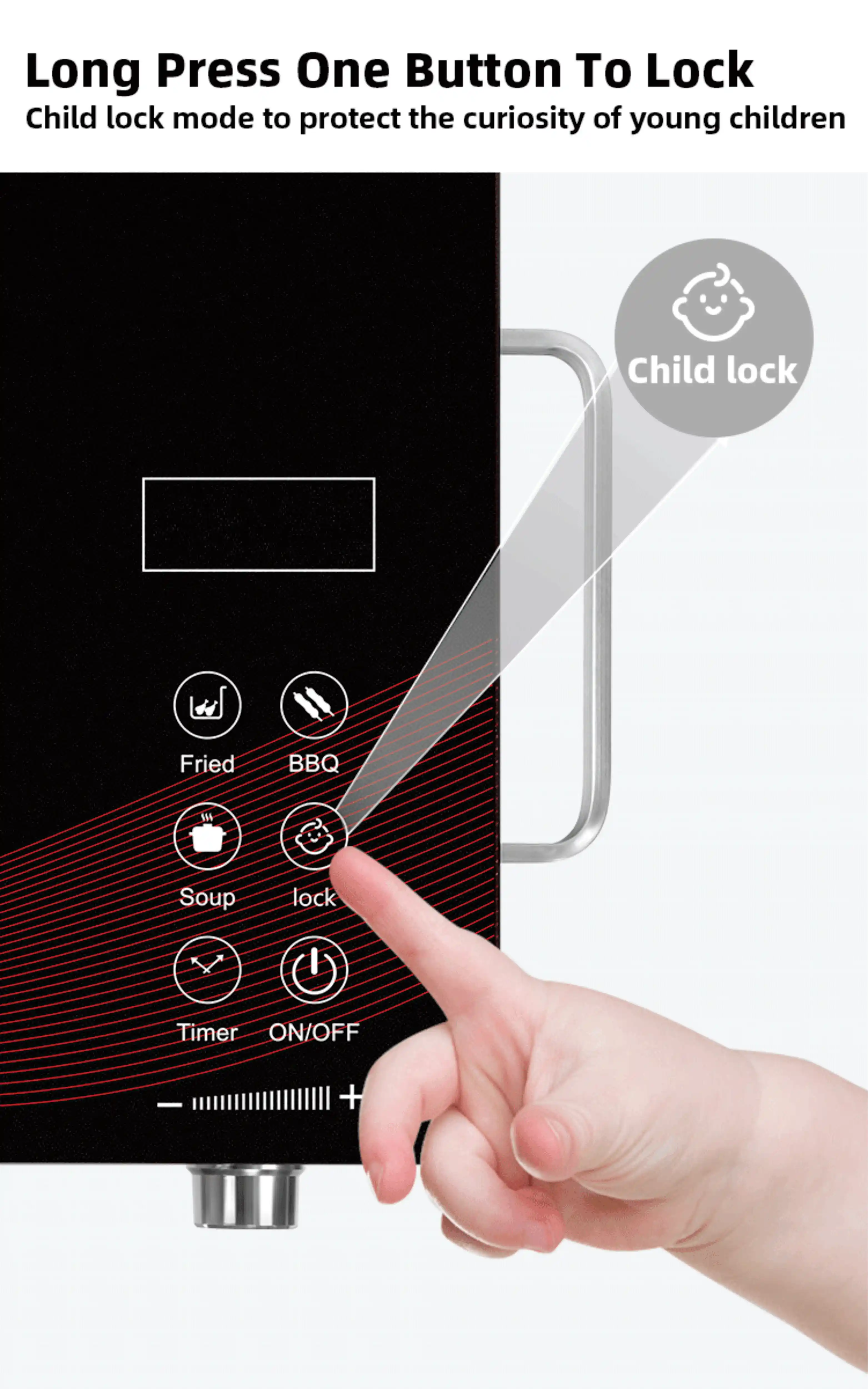 Five Function Multi Functional Touch Screen Electric Single Induction Cooker Infrared Cooktop