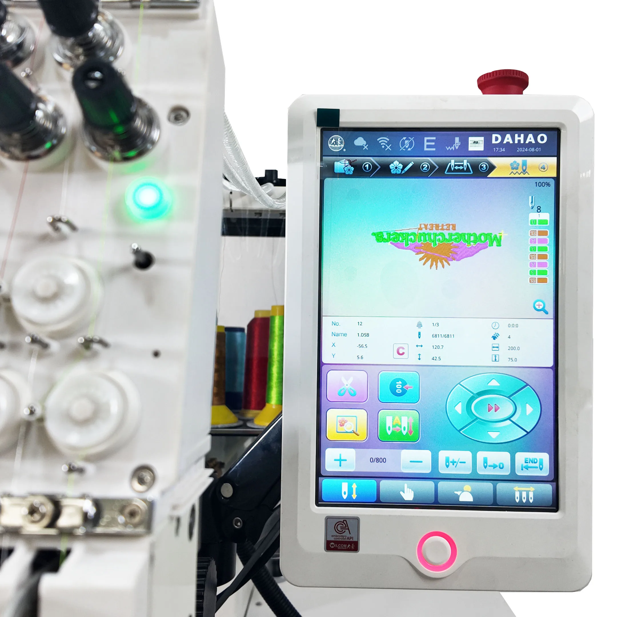 Универсальная швейная машина Embro Ninjas вышивка кружевом и бусинами с блестками