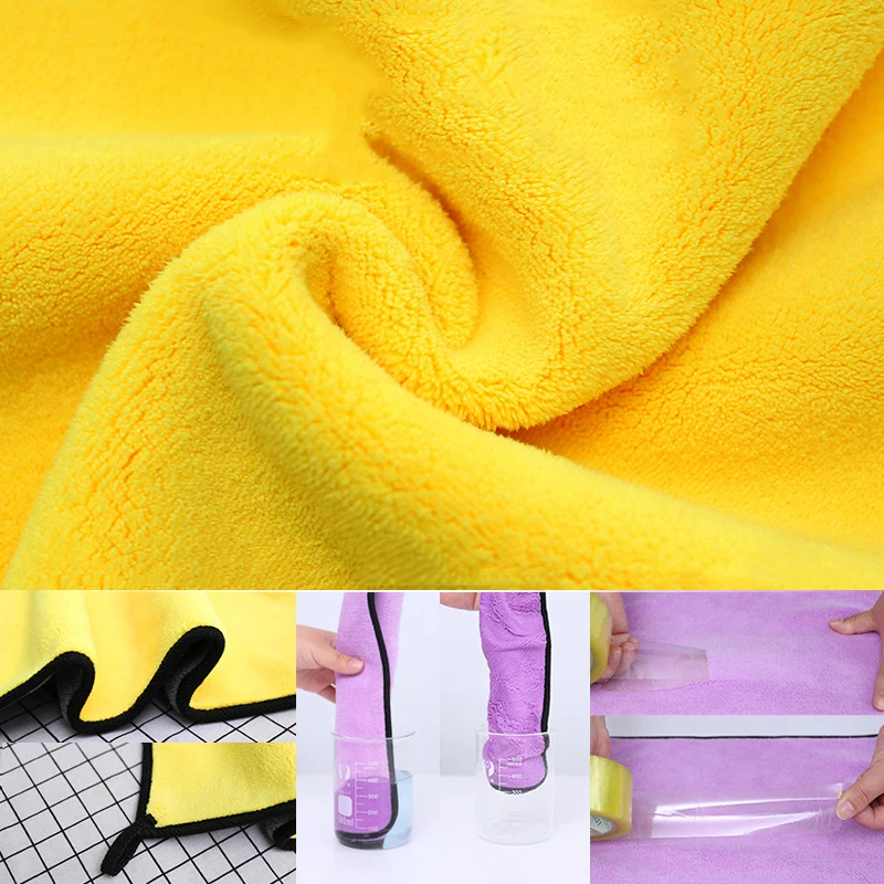 500gms 60*160cm  Highly Absorbent Lint Free Car Microfiber Rags Cleaning Cloth car washing towel