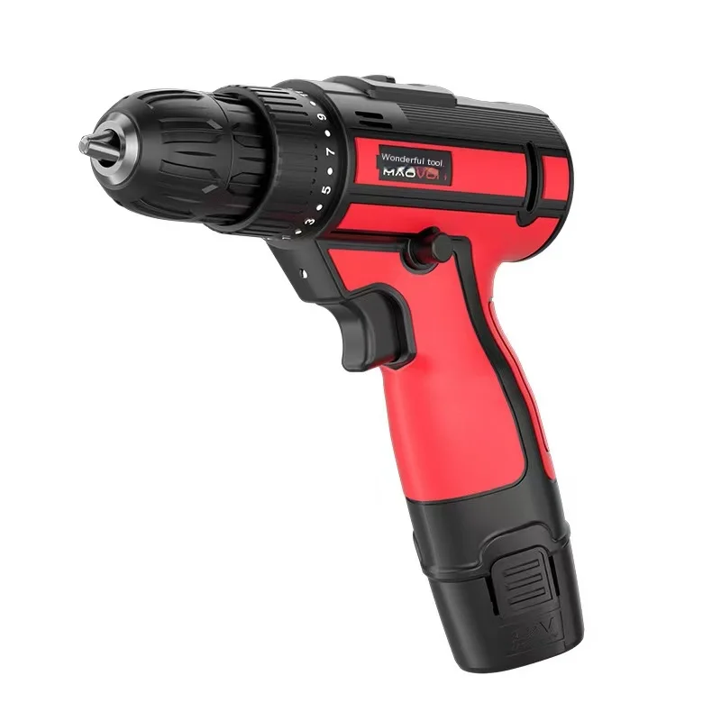 Home electric hand drill rechargeable lithium turn tools multifunction impact small pistol drill screwdriver electric hammer