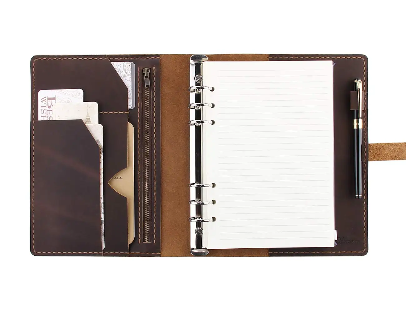 Custom Refillable Leather Journal Writing Notebook