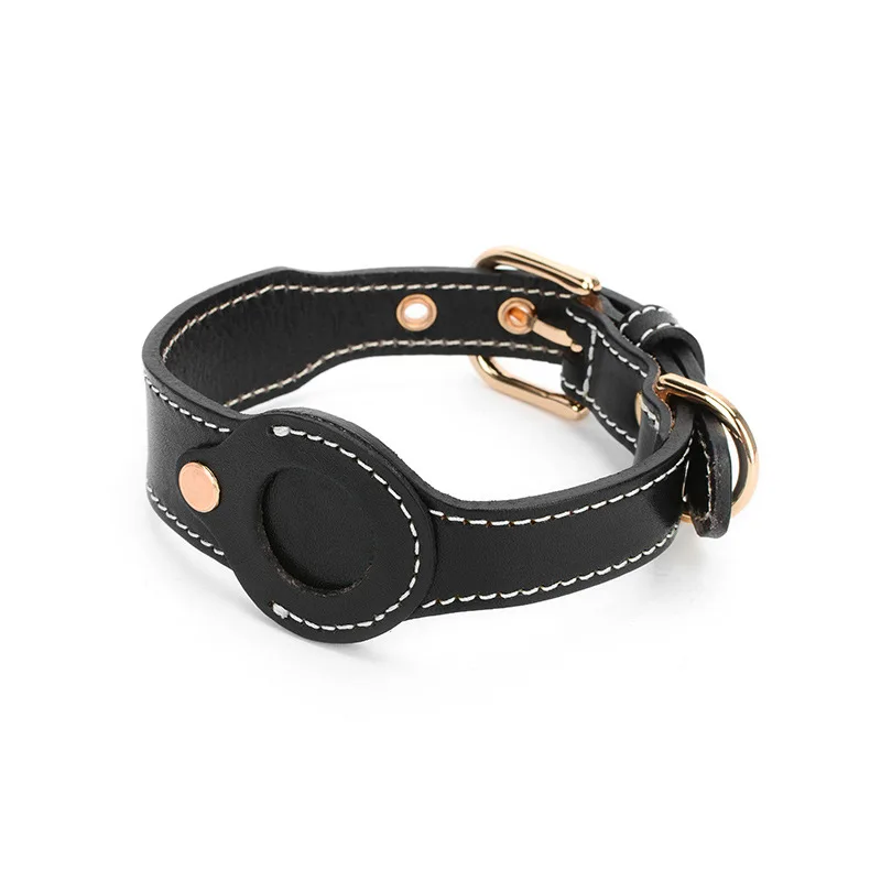 Comfortable Cow Leather Pet Collar Anti-Lost Pet Supplies Durable and Stylish Dog Collar