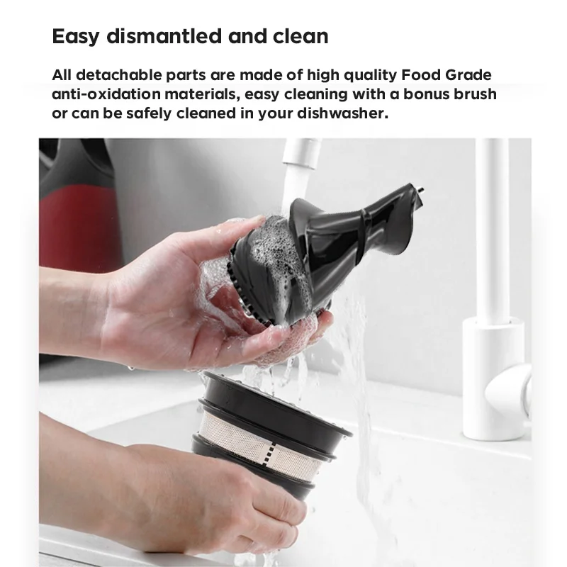 Заводская цена, медленная мастицирующая соковыжималка с двойной безопасной системой 150 Вт