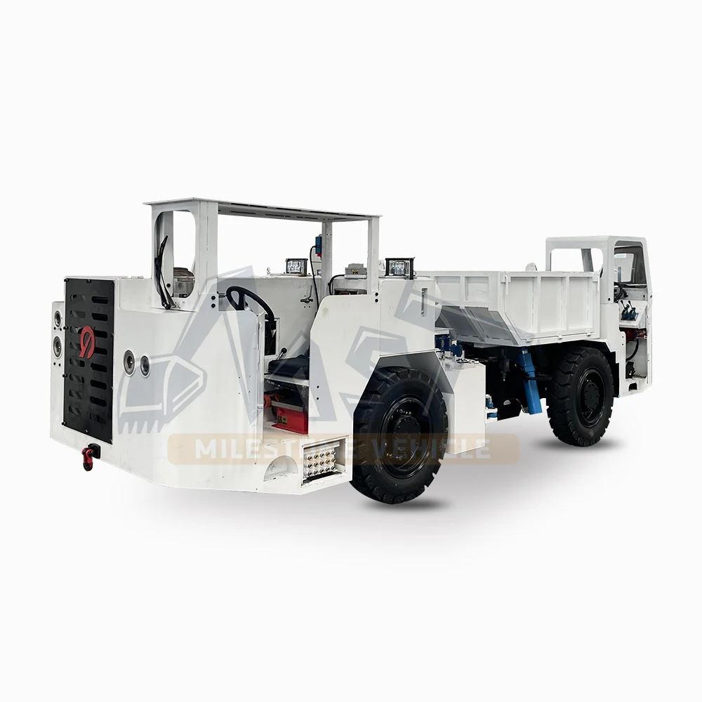 Mining Truck Double Acting Cylinder Drive Articulated Mini Dumper Truck Underground Tunnel Sand Loading Articulated Dumper Truck