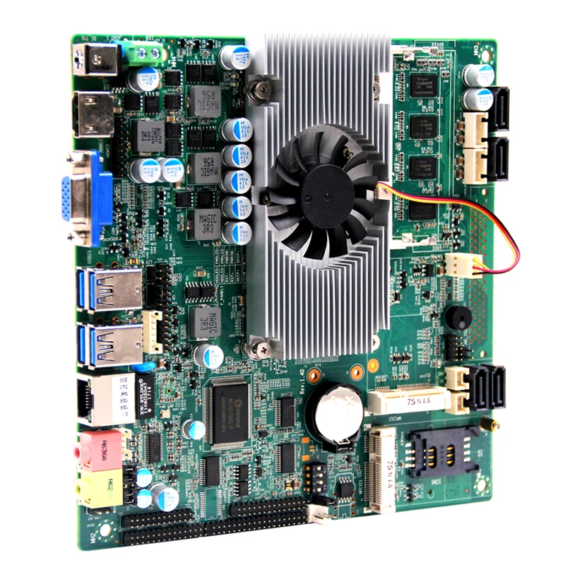 Intel HM76/HM77 чипсет i3/i5/i7 CPU материнская плата на борту DDR3 SODIMM 204 Socket Max поддержка 8GB Ram