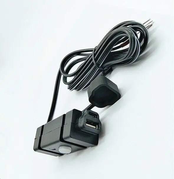 Motorcycle Dual USB Charger 12V Waterproof Motorbike Motorcycle Handlebar Charger Adapter for Motorbike Moto Racing Accessories