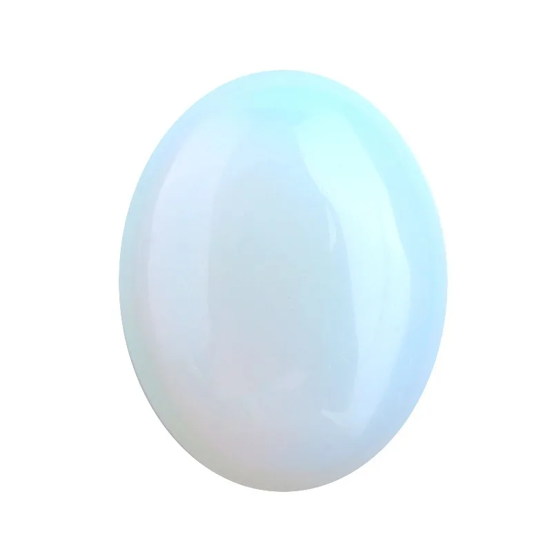 Oval Shape Assorted Colors 2.1 Inches 60MM Crystal Gemstone  Large Soap Stone, Palm Stone
