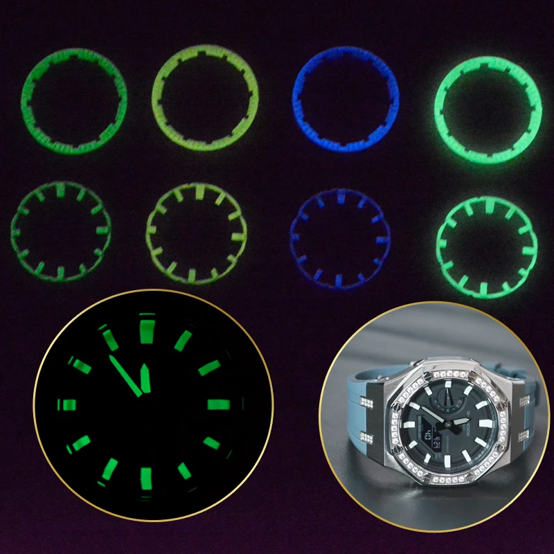 GA-2100/2110 аксессуары циферблат Mod Kit Часы Ободок весы кольцо для объектива с оптическими зумом casio G-SHOCK GA2100