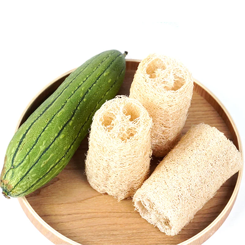 Wholesale Eco-friendly Natural Loofah Towel Dish Scrubber Household Cleaning Tools & Accessories