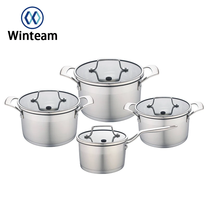  Winteam 8 шт. лидер продаж заводская цена ручка из нержавеющей стали набор кухонных антипригарных