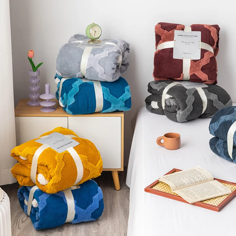 Красивое двухстороннее плюшевое плотное ультрамягкое фланелевое одеяло Sherpa с серыми краями подходит для детской