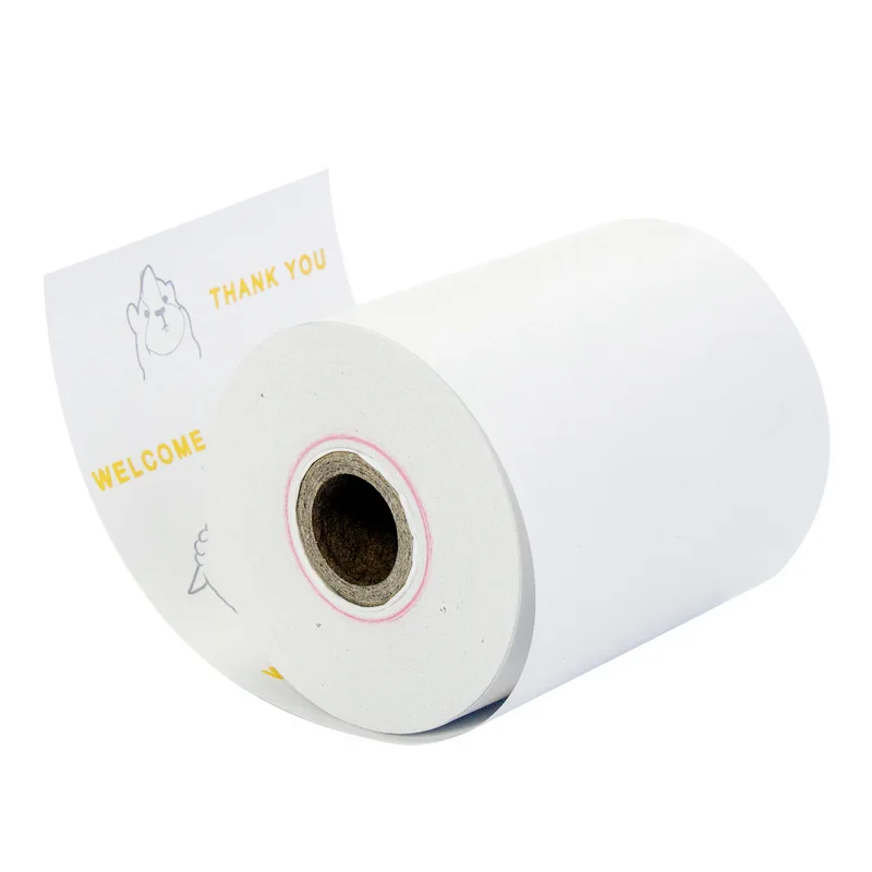 Термобумага с верхним покрытием в рулоне 50*30 70 80 термобумага для факса Jumbo Roll 55gsm