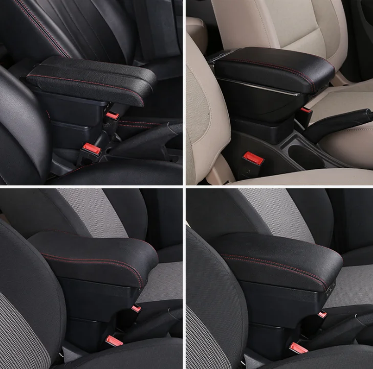 F2019 rance car Interior Center Console Storage Box Armrest Car-Styling Decoration Accessories Parts for New Peugeot 208