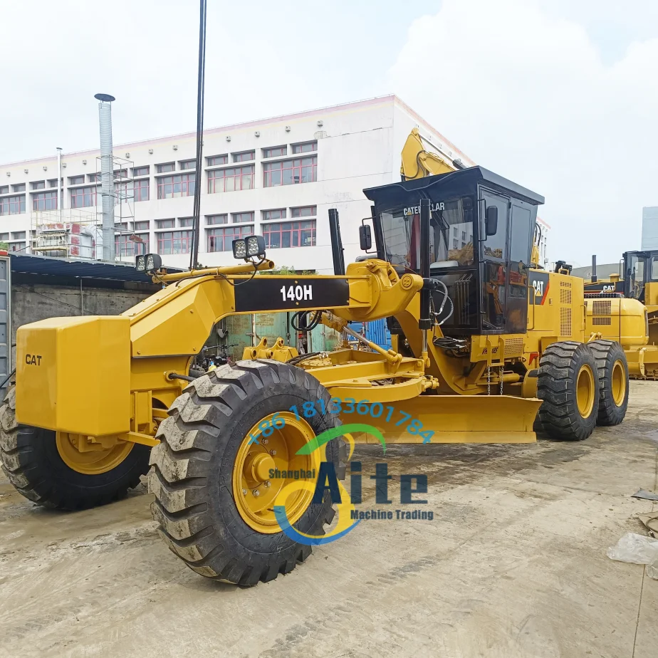 CAT 140h motor grader used diesel grader cat 140 k 140g 12g on sell with low price