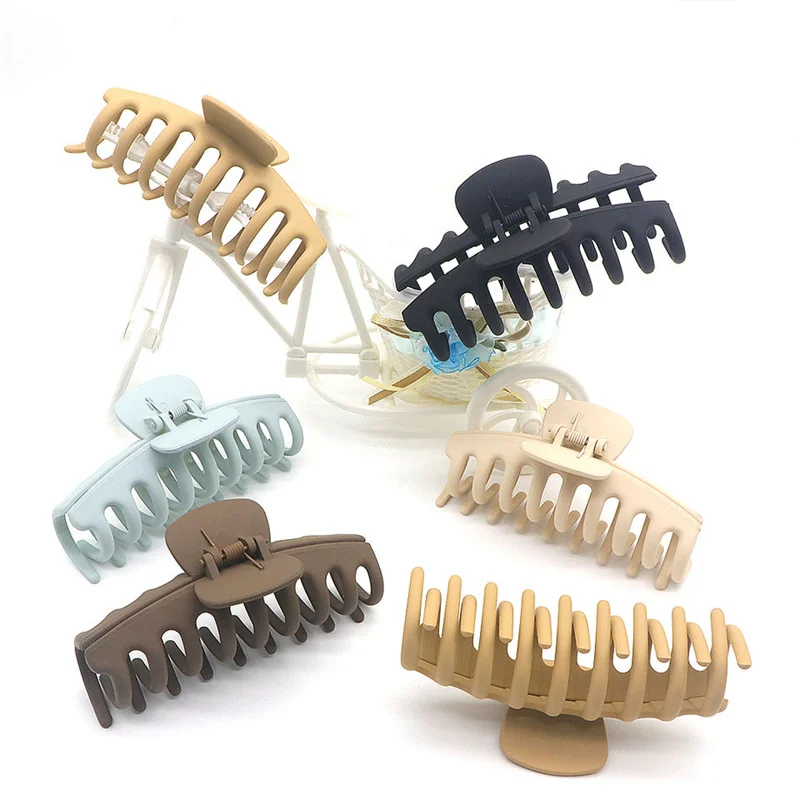 Custom Design Logo Letter Size Ganchos Para El Cabello Banana Hair Claws Clips for Women Hair Accessories