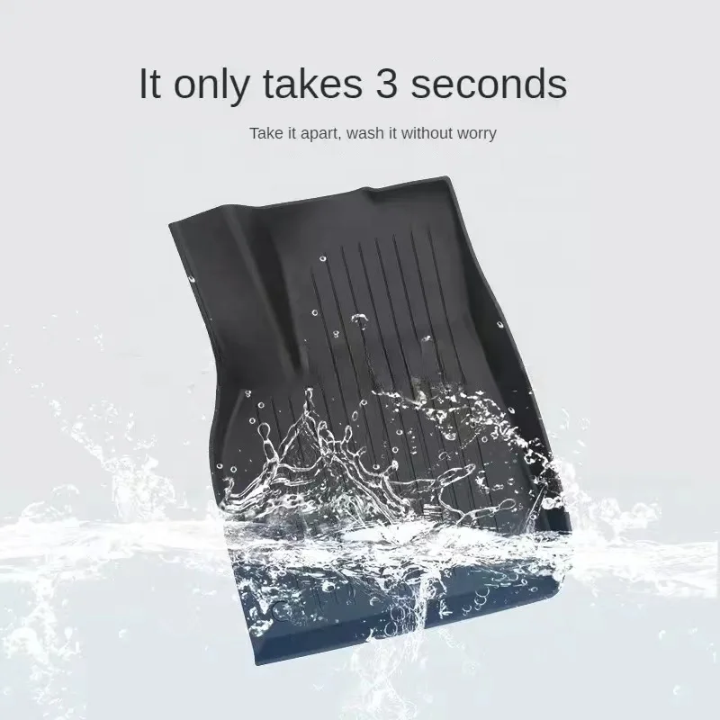 Hot Selling Fully Enclosed Carpet Mat TPE Interior Gadget Foot Pad for Tesla Model 3 3pcs for Floor Position