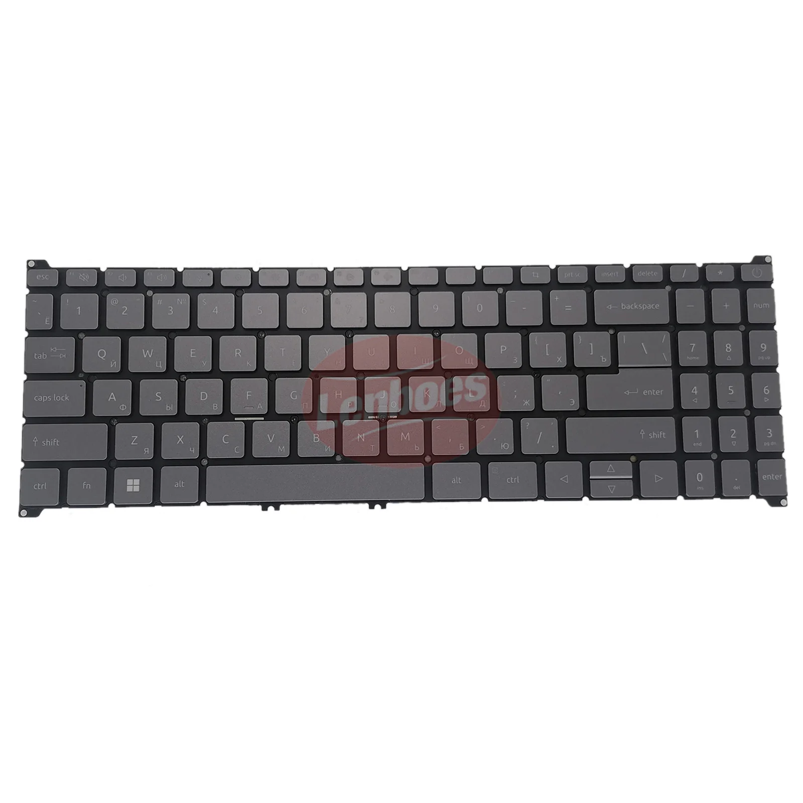Laptop RU Layout Keyboard Gray Backlight Replacement for Acer Swift X SFX16-51G RU Layout Keyboard Repair Part
