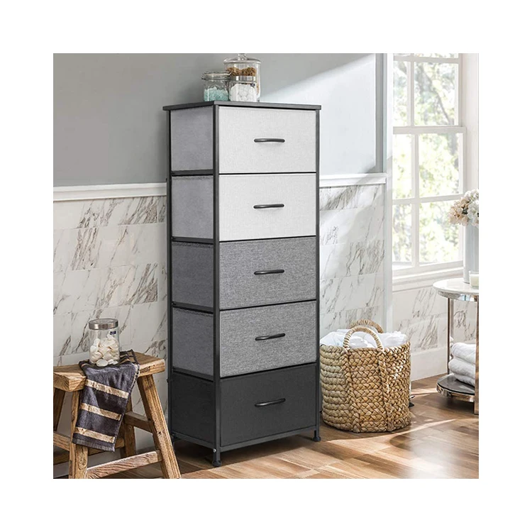 Customized 5L-210L Amazon Hot Sale Tall Tower 5 Drawers Storage Chest High-capacity Chest For Living Room
