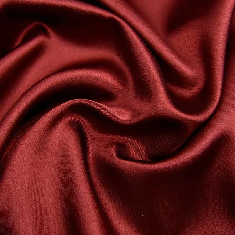 Gloss chamuse satin 100% polyester fabric 110g-120g use for dress