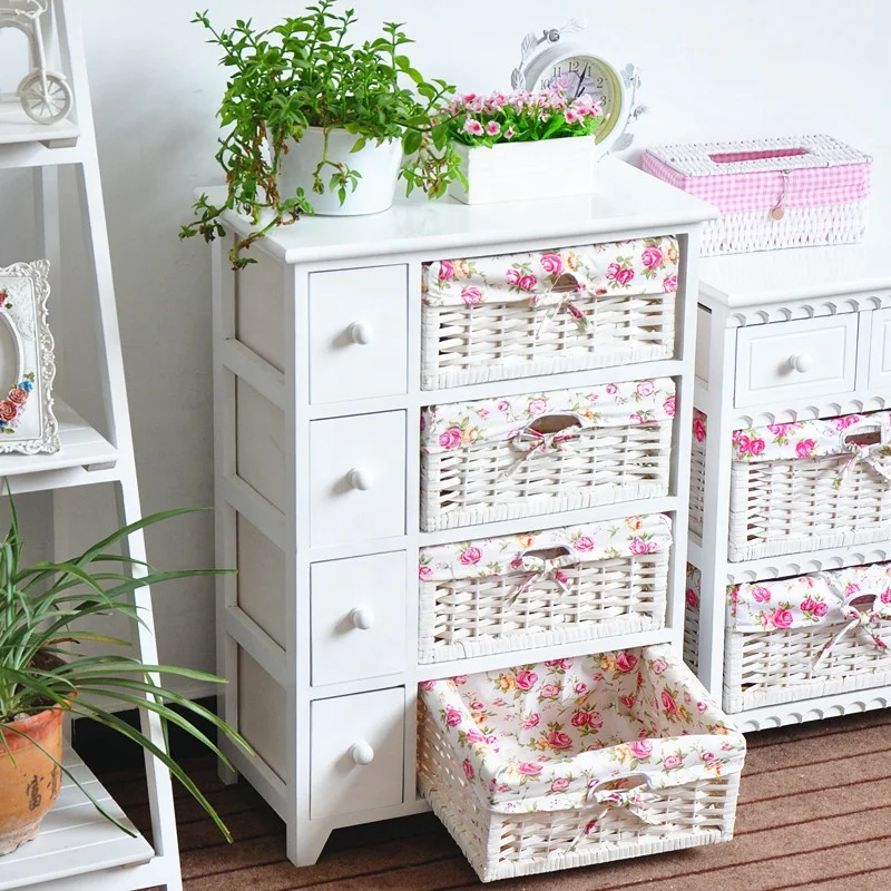 Mini storage cabinet bedroom simple decoration white cabinet small apartment