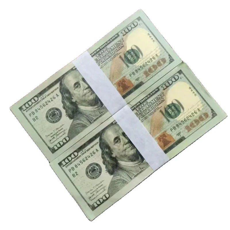 Custom New Paper Props 100 US Dollar Bank Ancestor Education Movie Prop Money For Party Game Learning Toy