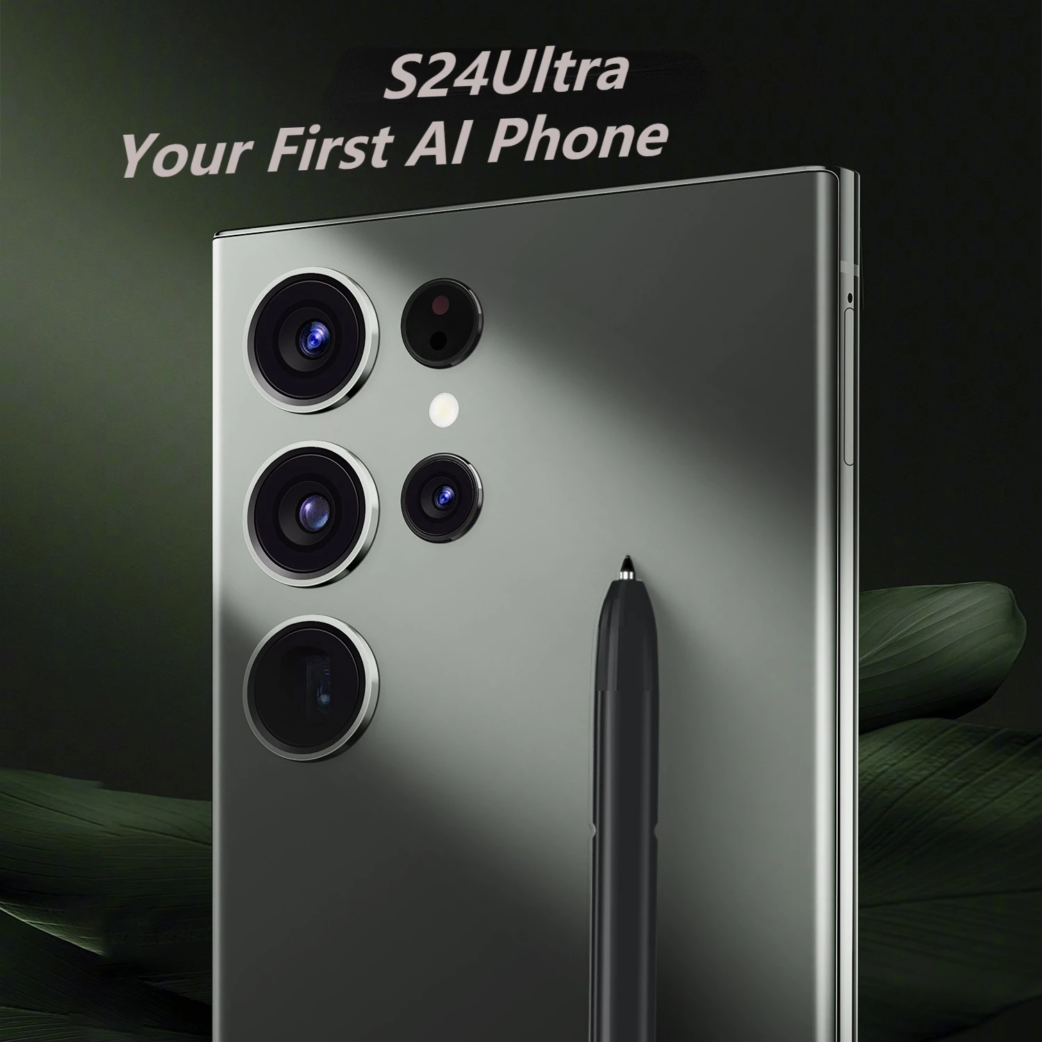 Amambo Hot Sale S24 Ultra AI Smart Phone 7800mAh Long Standby Global 5G Face ID Phone Support Ludo Master-Ludo Board Game