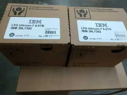 New I B M LTO7 Cartridge 38L7302 Ultrium-7 6.0TB-15TB 6T