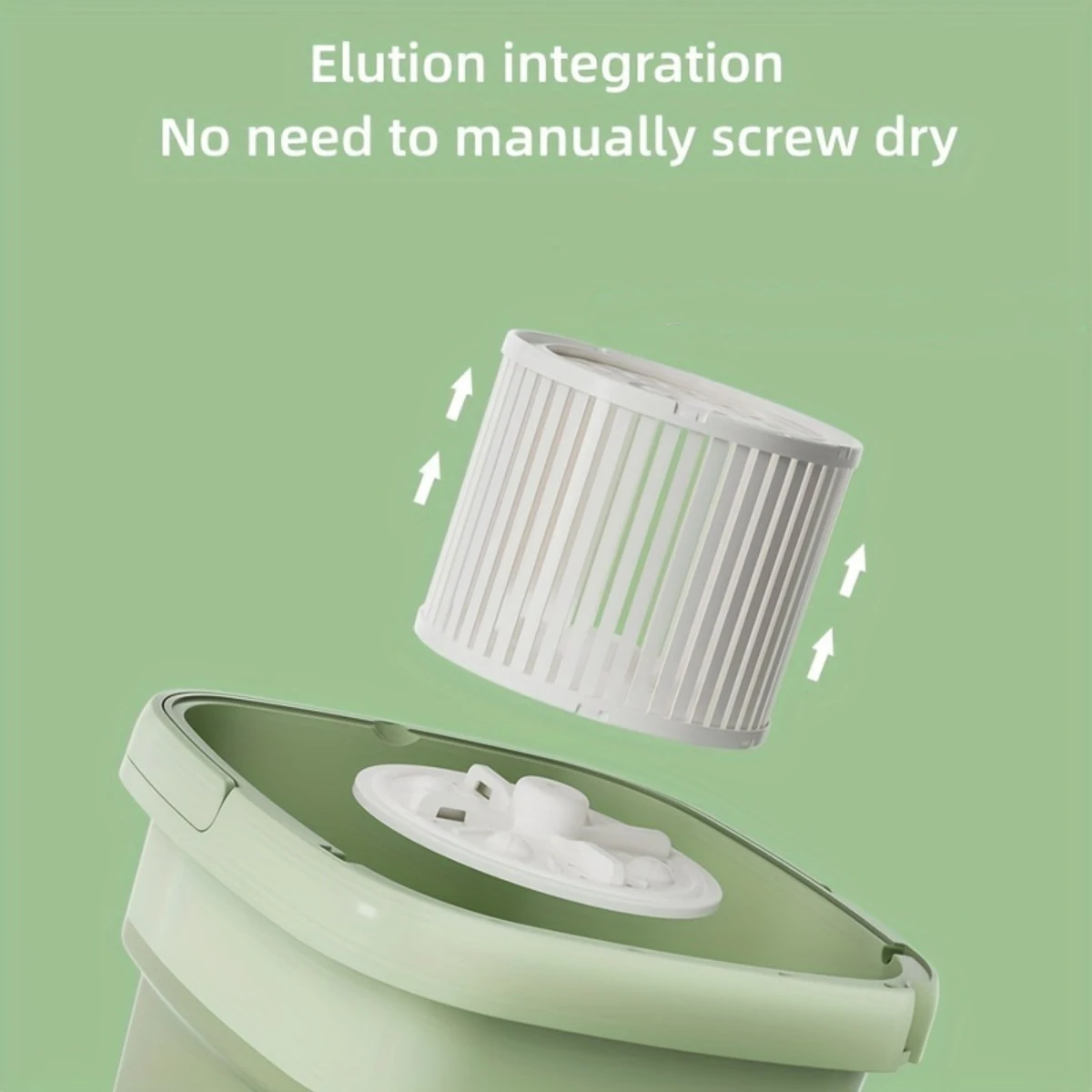 15L Aging Resistant Portable Mini Washing Machine 3 Operation Modes Electric New Condition for Home and Rental Housing