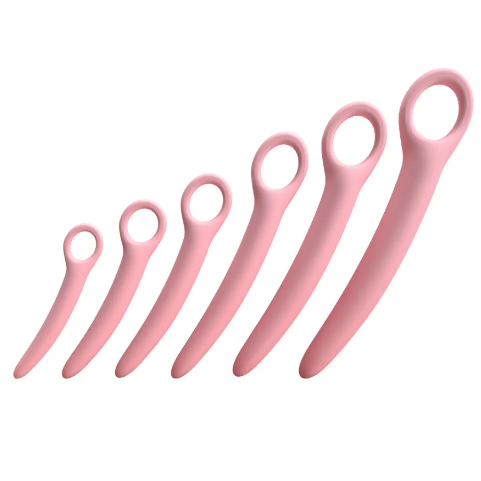 Vagina Dilator Set 6pcs Various Sizes of Rigid Medical Silicone are Used for Auxiliary Treatment to Prevent Vaginal Narrowing