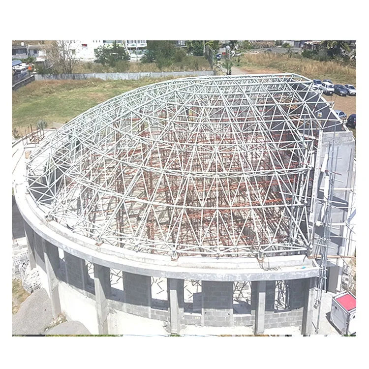 Prefab Space Frame Arch Roof Hall Steel Structure Shopping Mall Industrial Building