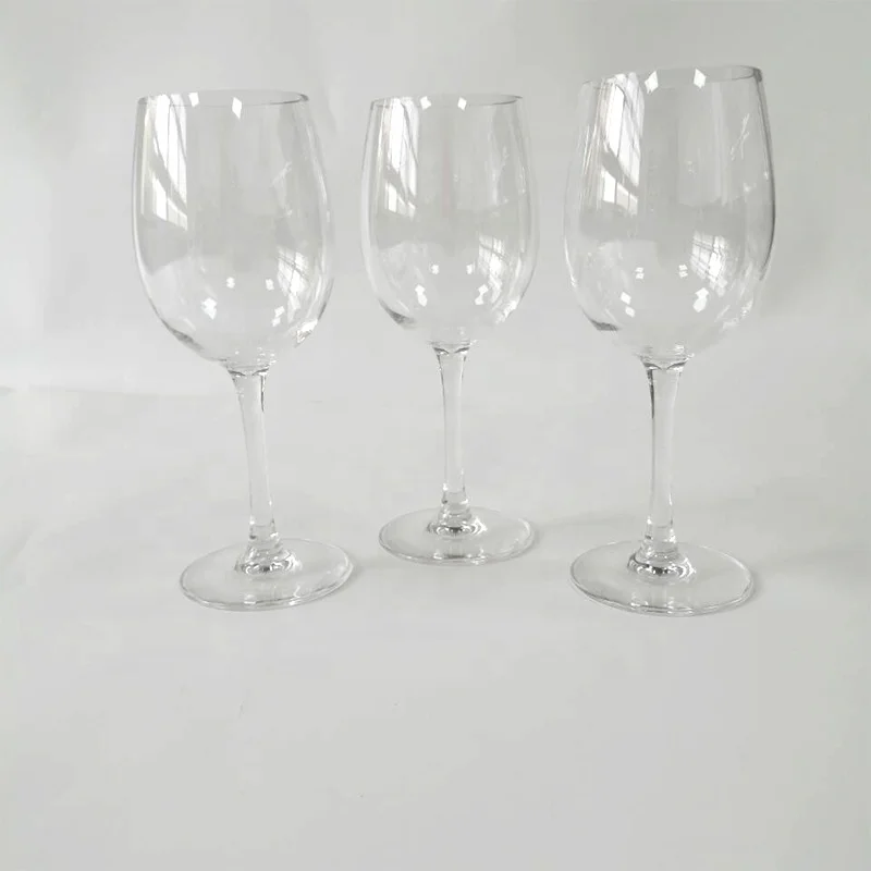 Red wine glasses stemware wedding home party plastic transparent unbreakable 350ml acrylic wine glasses