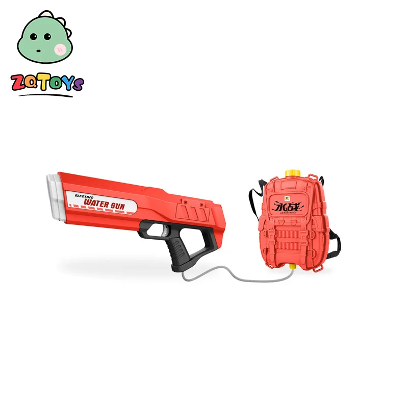 Zhiqu Toys Summer Outdoor Play Water Electric Gun Backpack Interactive Group Build Game Toys Large Capacity Fight Children Boys