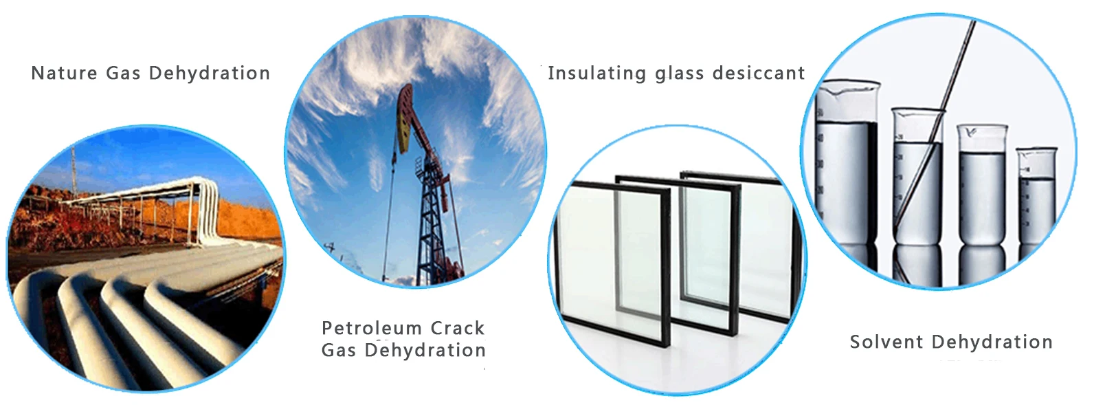 Shanghai Jiuzhou Factory Adsorbent Zeolite Molecular Sieve 4A  Insulating Glass 3-5mm