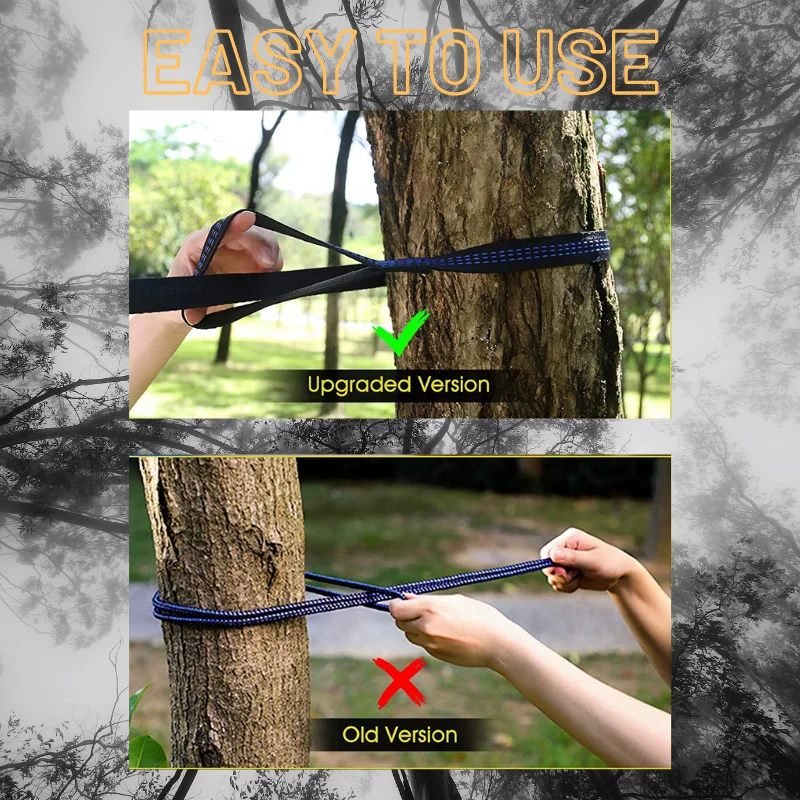 Wholesale Cheap Price Parachute Fabric Lightweight Travel Outdoor Swing Hammock Chair With Tie Straps